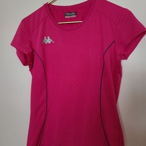 Kappa - Fuschia Pink Atheltic T-Shirt  - Size XL